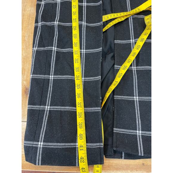 Halogen Windowpane Check Long Vest Size Medium - Picture 9 of 9